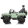 Licensed 2015 Land Rover Defender 90,24V Kids Ride On Xxl Car W Parents Control,2Wd,Four Wheel Suspension,Bluetooth,Mp3,Music,Power Display,Led Lights,Speeds 1.86 3.11Mph For Kids 3 7. Green Polypropylene