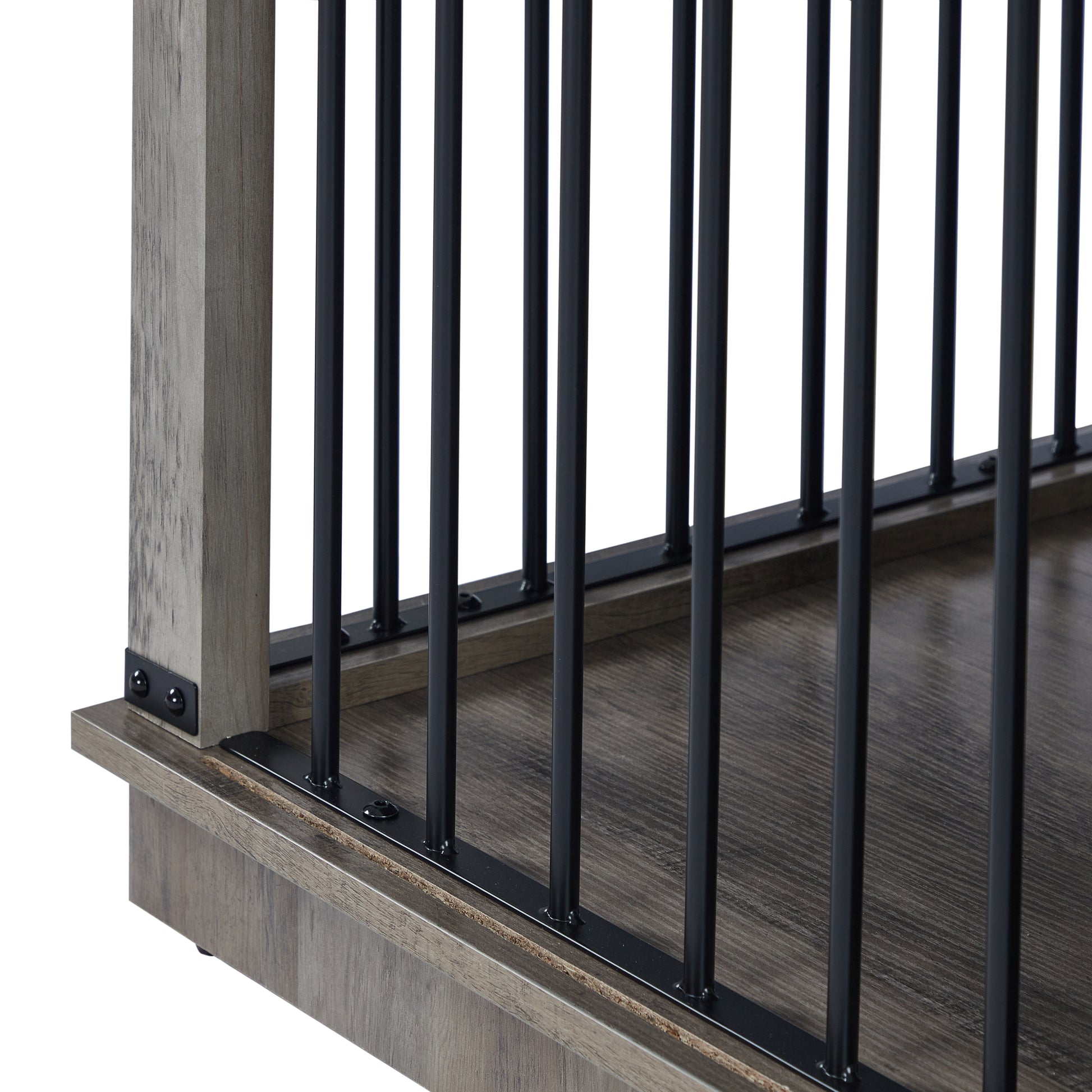 Wf005 Gw,The Dog Cage Has A Large Space Gray Linen