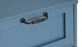 2 Door 2 Drawer Cabinet, American Furniture, Suitable For Bedroom, Living Room, Study Blue Mdf
