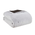 Faux Fur To Mink Down Alternative Comforter Set King Ivory Polyester