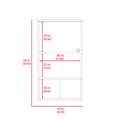 St. Angelo Medicine Cabinet, Two Internal Shelves, Single Door, One Shelf Grey 4 Bathroom Freestanding Modern Particle Board Engineered Wood