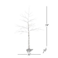 6Ft Birch Tree White Light 96Ledartificial Barkul Ip44 30V 6Wextended Line: 5M White Pvc