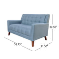 Seat Sofa Blue Wood Primary Living Space American Traditional Birch Foam Wood