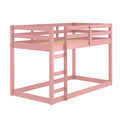 Pink Twin Loft Bed With Wooden Frame Twin Pink Wood Bedroom Pine Slat Beds Wood