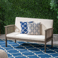 Casa Acaciaseat Grey Cream Wood Waterproof Fabric