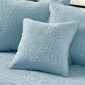 6 Piece Reversible Soped Edge Daybed Cover Set Blue Daybed Blue Polyester