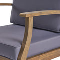 Perla Club Chair, Dark Grey Dark Grey Acacia Wood