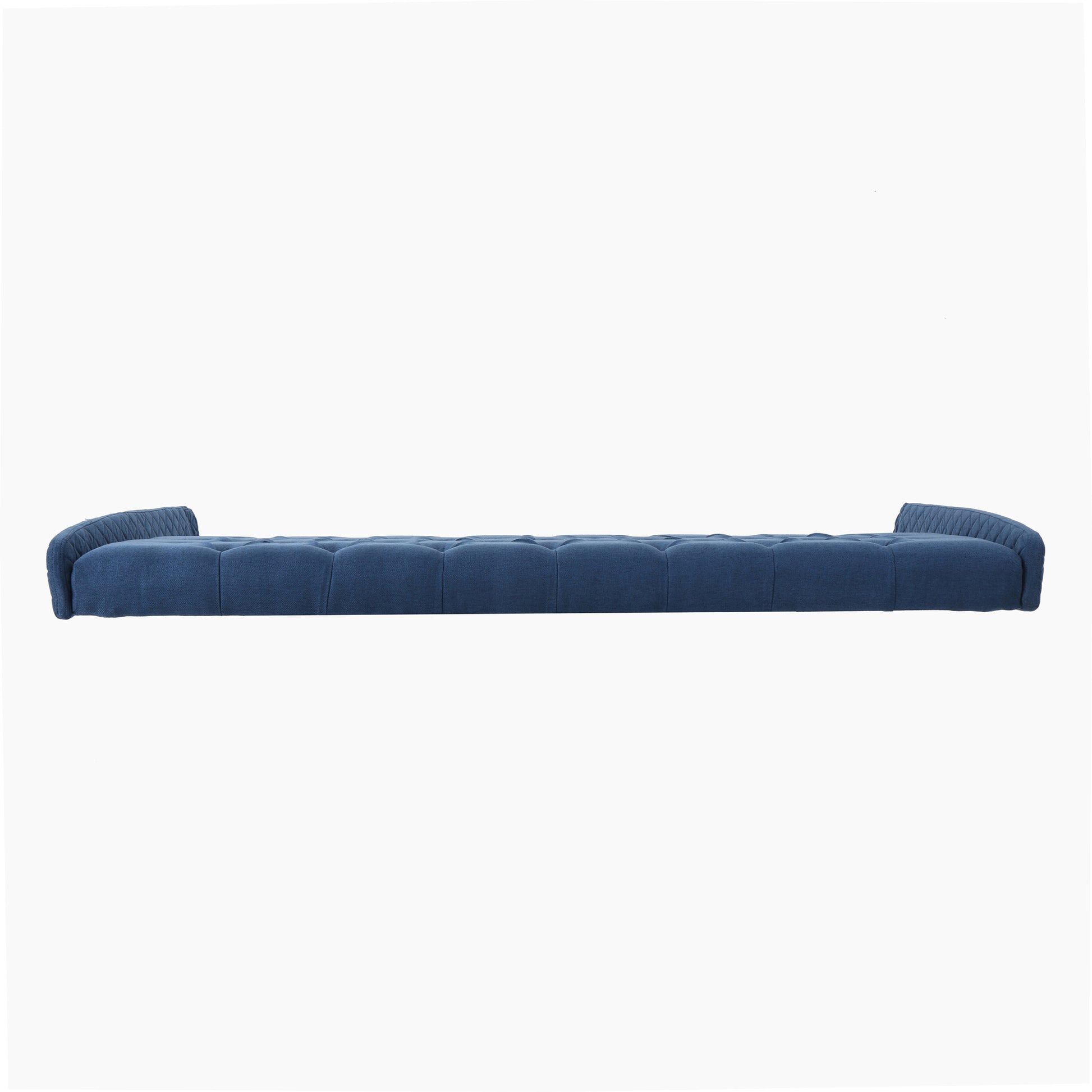 Lidia Wing Headboard Queen Dark Navy Fabric