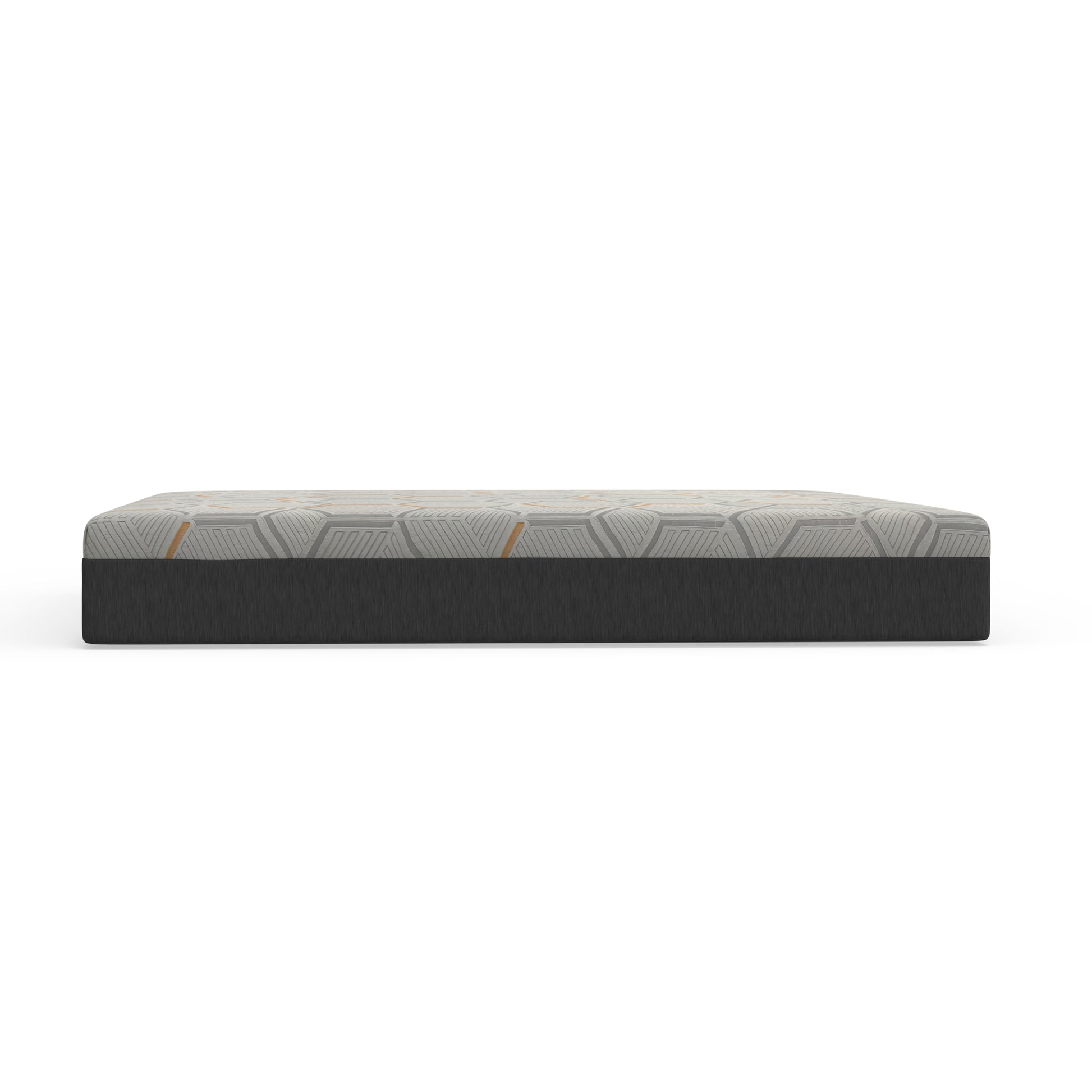 12" Copper Gel Cooling Memory Foam Mattress With Edge Support And Air Grid Base King Grey Foam King