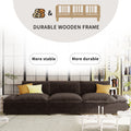 119.5'' 3 Seater Sofa With 2 Storage Unitsfor Living Room, Office, Apartment Gray Polyester 3 Seat