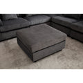 Arrival Oversized Modular Sectional Sofa Couches Set,Corduroy Upholstered Deep Seat Comfy Sofa For Living Room,Dark Gray Dark Gray Fabric 6 Seat