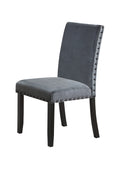 Marian Grey Dining Chairs Kit Of 2 Gray Fabric