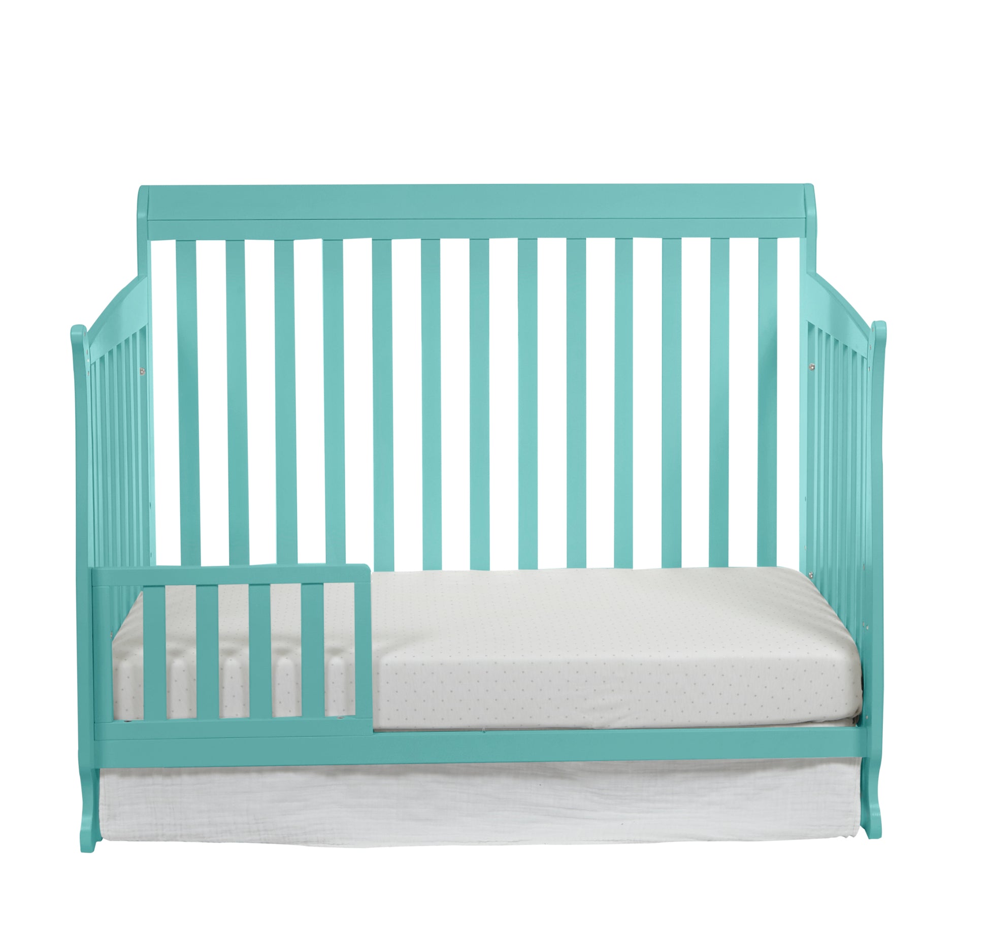 Riley Toddler Guard Rail Turquoise Turquoise Wood