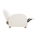 Uma Reclining Chair Cream Fabric