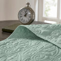 Reversible Bedspread Set Seafoam Twin Seafoam Cotton