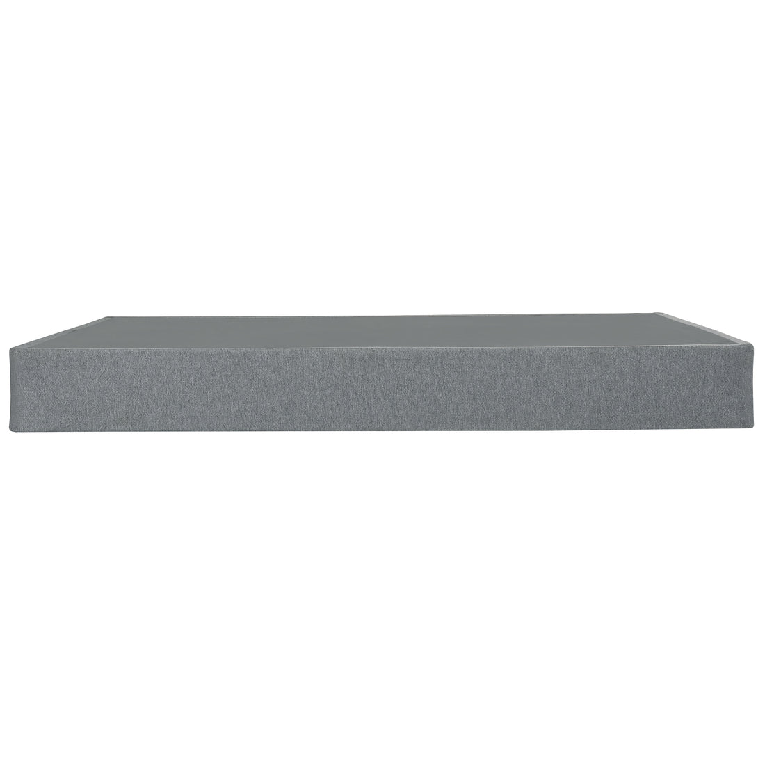 9 In. Twin Folding Mattress Box Spring Foundation Base, Polyester, Metal Frame Gray Bedroom Contemporary Metal Polyester Twin