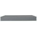 9 In. Twin Xl Size Folding Mattress Box Spring Foundation Bed Base, Polyester, Metal Frame, Gray Gray Bedroom Contemporary Metal Polyester Twin Xl