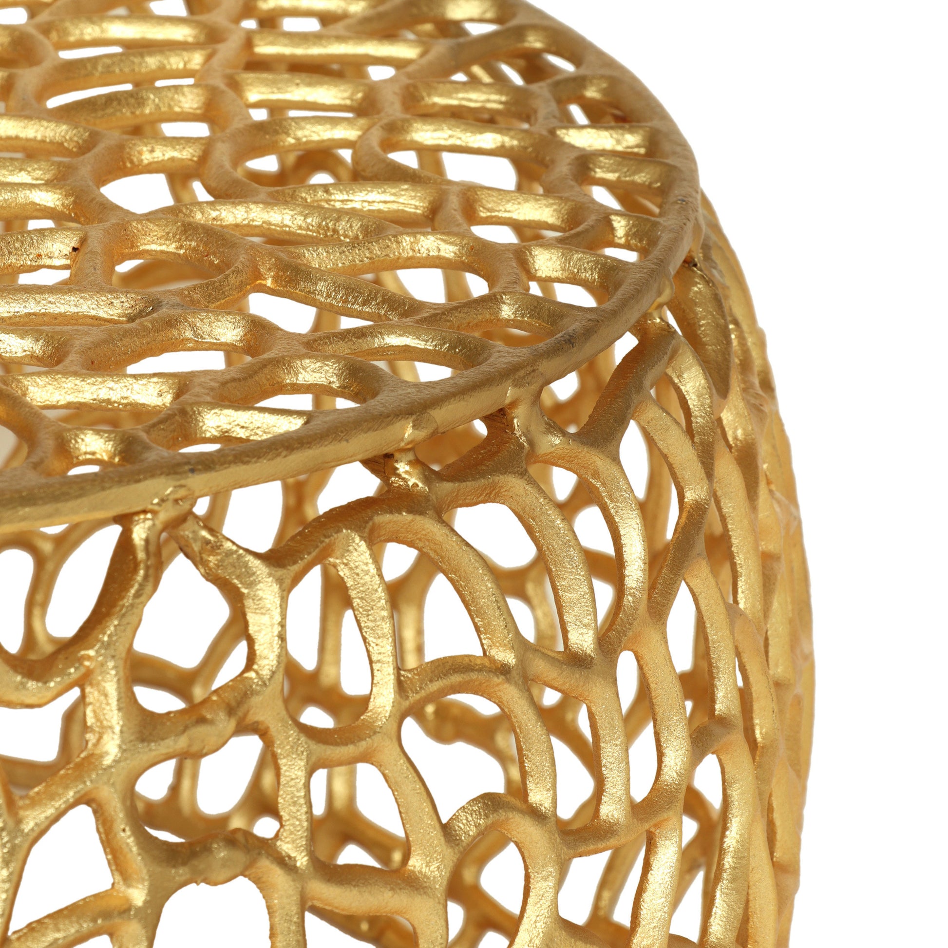Mesh Coffee Table Gold Aluminium