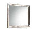 Voeville Ii Platinum Finish Mirror Silver Mirror,Synthetic Wood