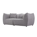 79 Inch Sofa, Comfy Sofa Couch With Deep Seats Modern Sofa 2 Seater Sofa, Couch For Living Room Apartment Lounge Grey Gray Teddy 2 Seat