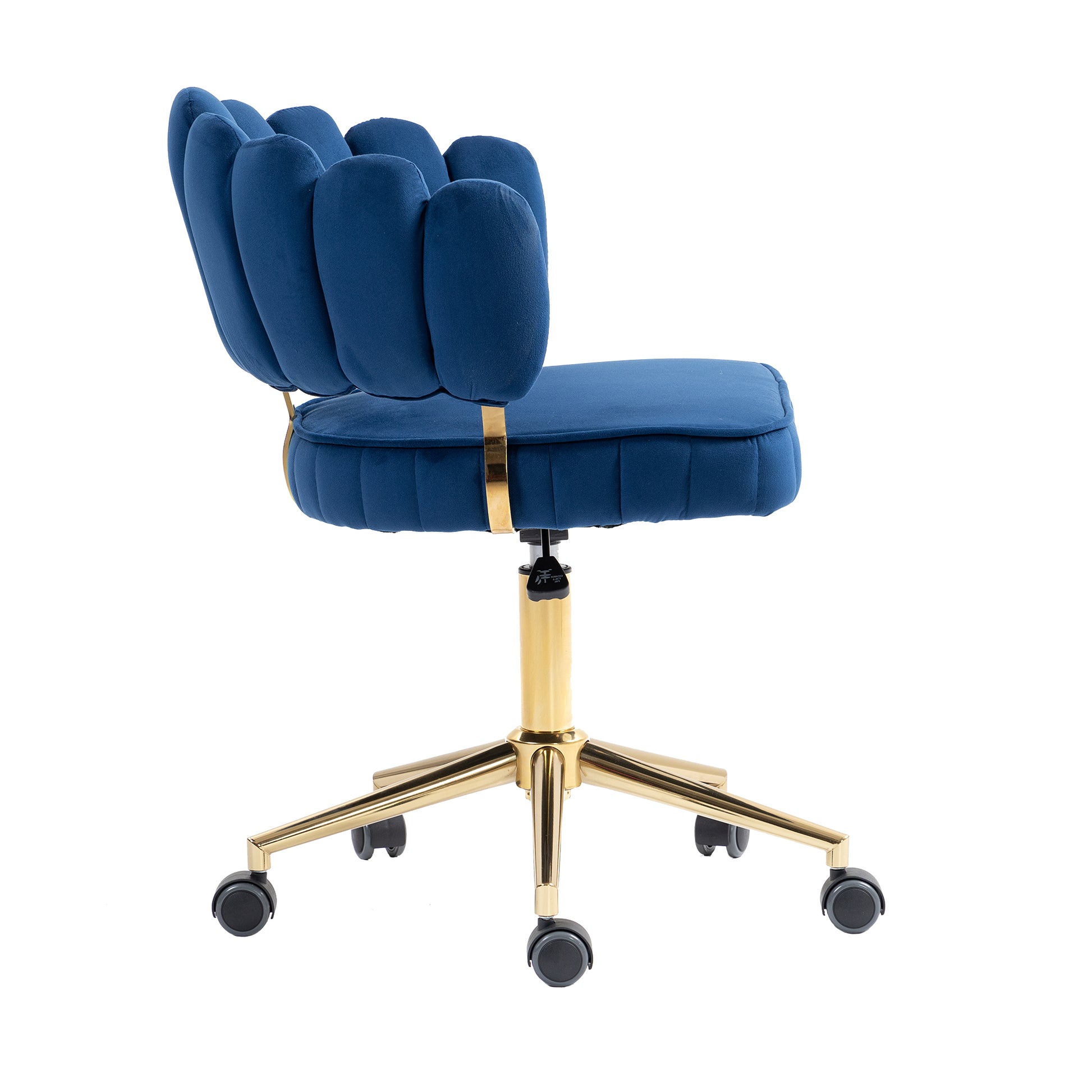 Coolmore Velvet Home Office Desk Chair, Modern Cute Computer Chair, Wheels Swivel Height Adjustable Swivel Task Chair For Home Office Navy Velvet Navy Primary Living Space Foam Velvet