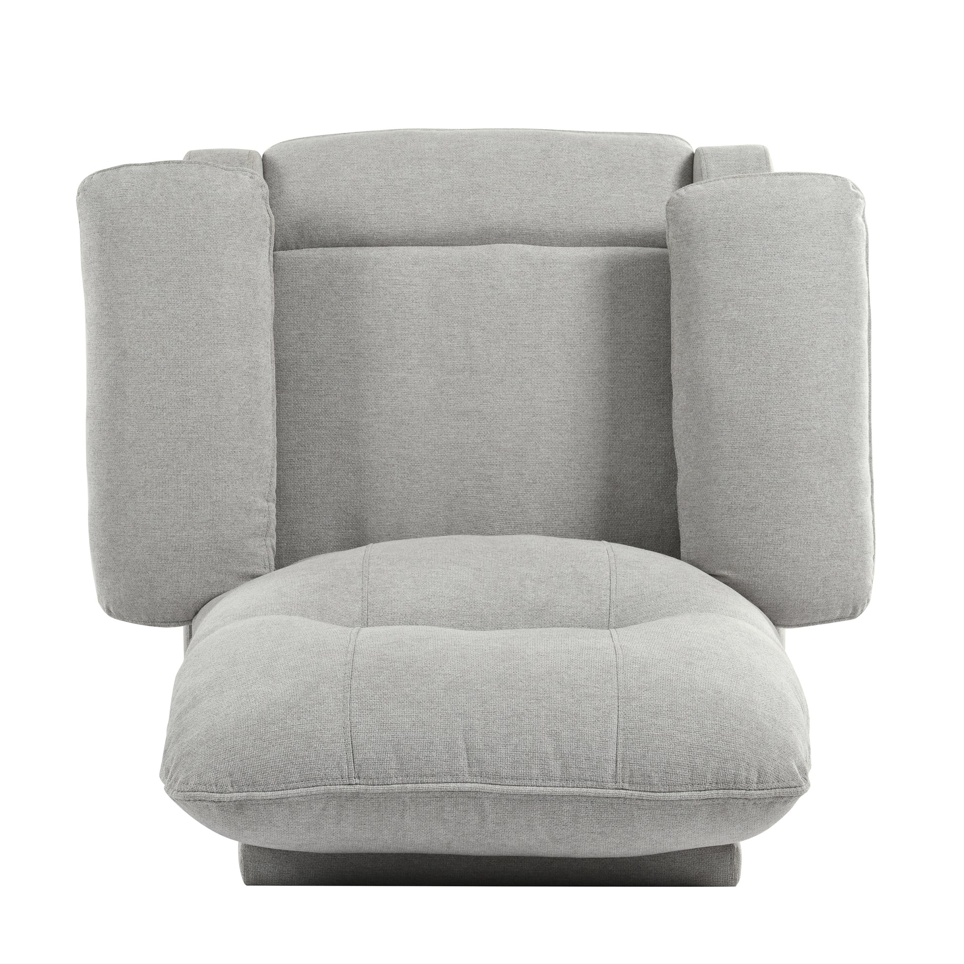 Recliner Chair With Message And Heater, Recliner Chair For Adult, Manual Control Message Chair Grey Steel