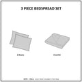 3 Piece Velvet Quilt Set Navy King Cal King King Navy Cotton