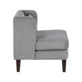 Modern Dark Gray Accent Chair Cushion Seat Corduroy Fabric Upholstery Pillow Living Room Furniture 1Pc Dark Gray Primary Living Space Modern Plywood