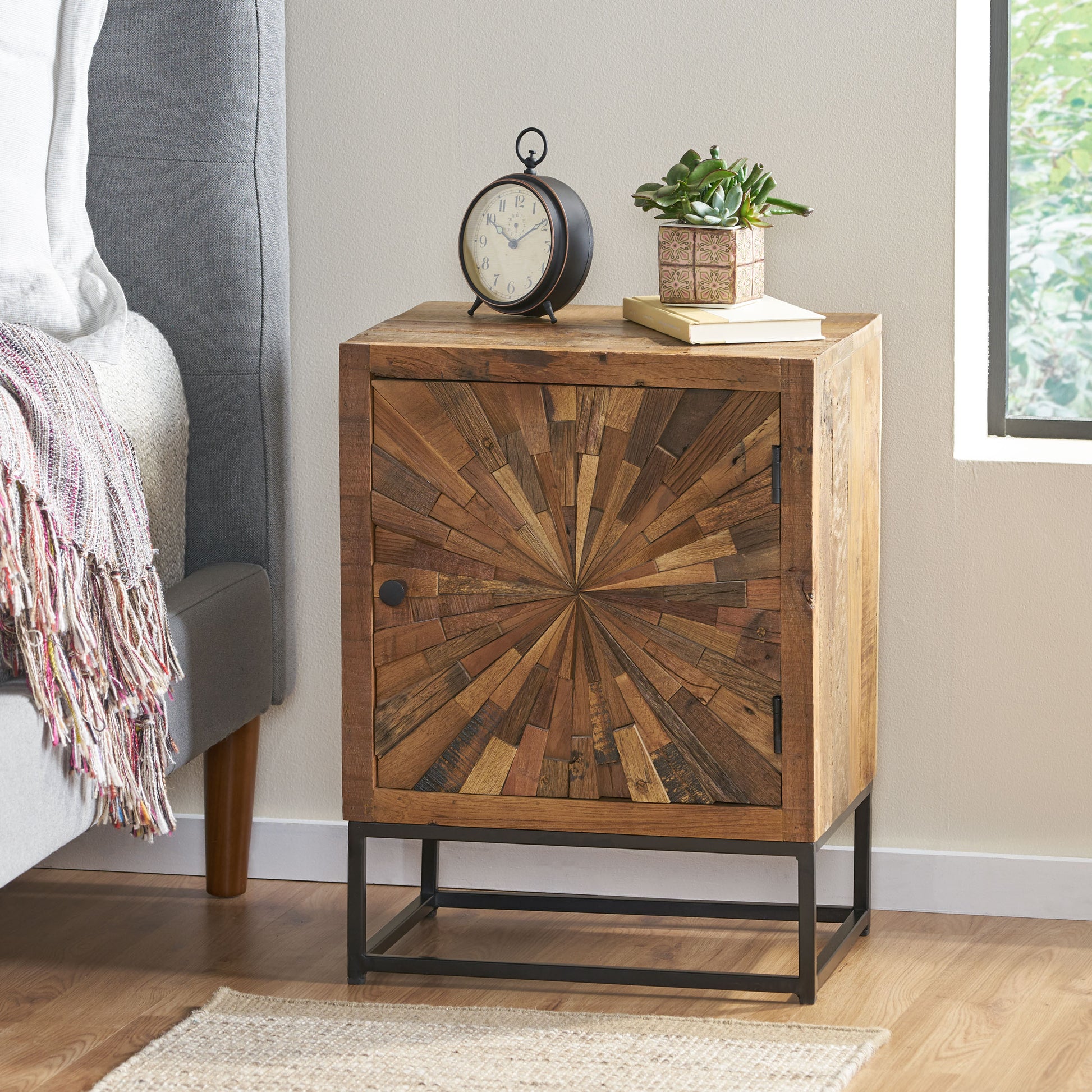 Night Stand Natural Wood