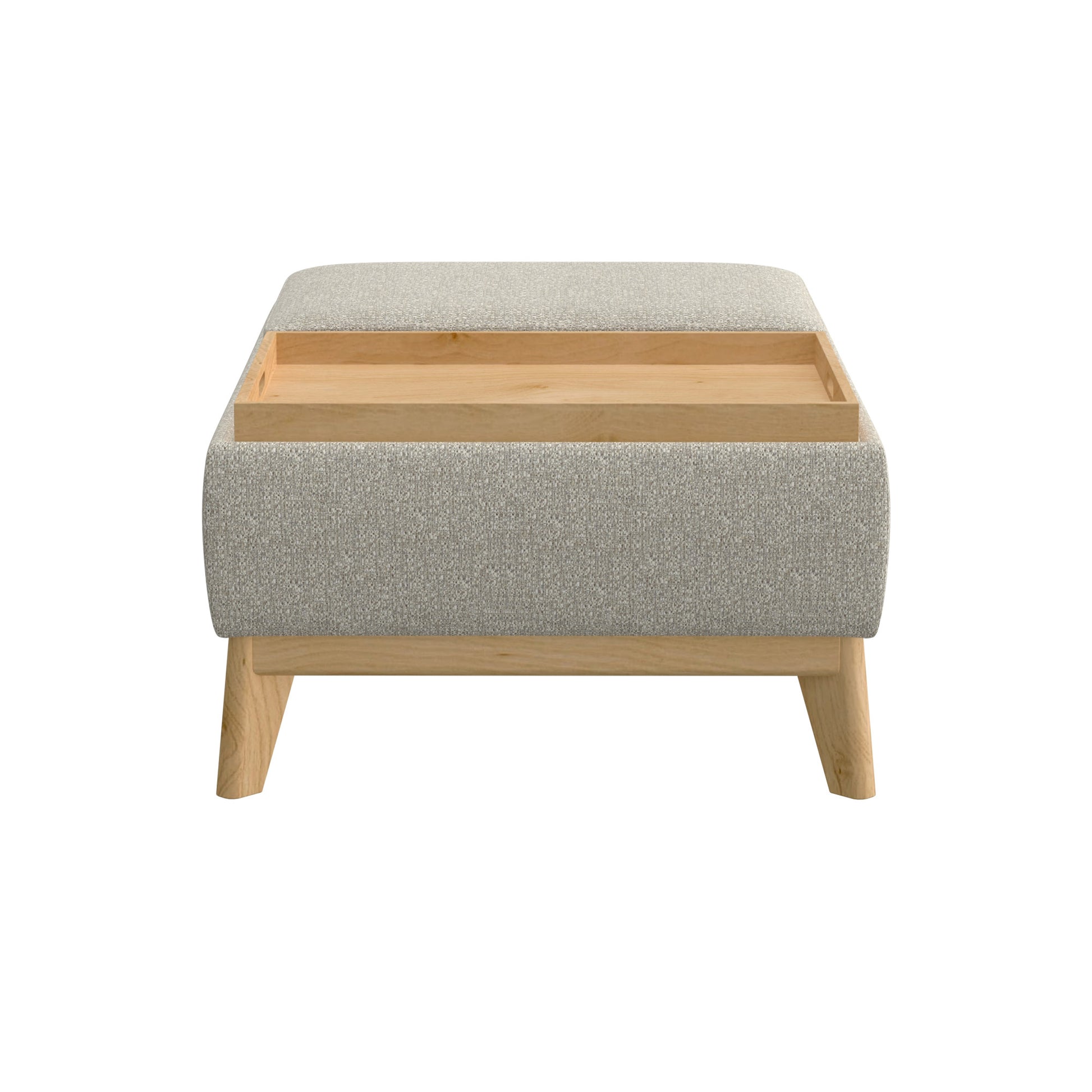 Revel Tan Reversible Tray Ottoman Tan Foam Engineered Wood