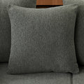 Chenille Sectional Sofa Modern Upholstered Chaise With Plush Seating, Fixed Cushions, And Versatile Design For Living Room, Bedroom, Office Grey Chenille 2 Seat