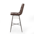 Bar Stool Dark Brown Pu