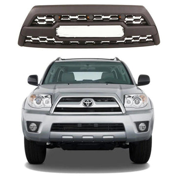 Front Grille For 4Th Gen 2006 2007 2008 2009 Toyota 4Runner Trd Pro Grill Replacement W Letters Black Matt Black Abs Abs