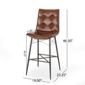 Bar Stool Light Brown Pu