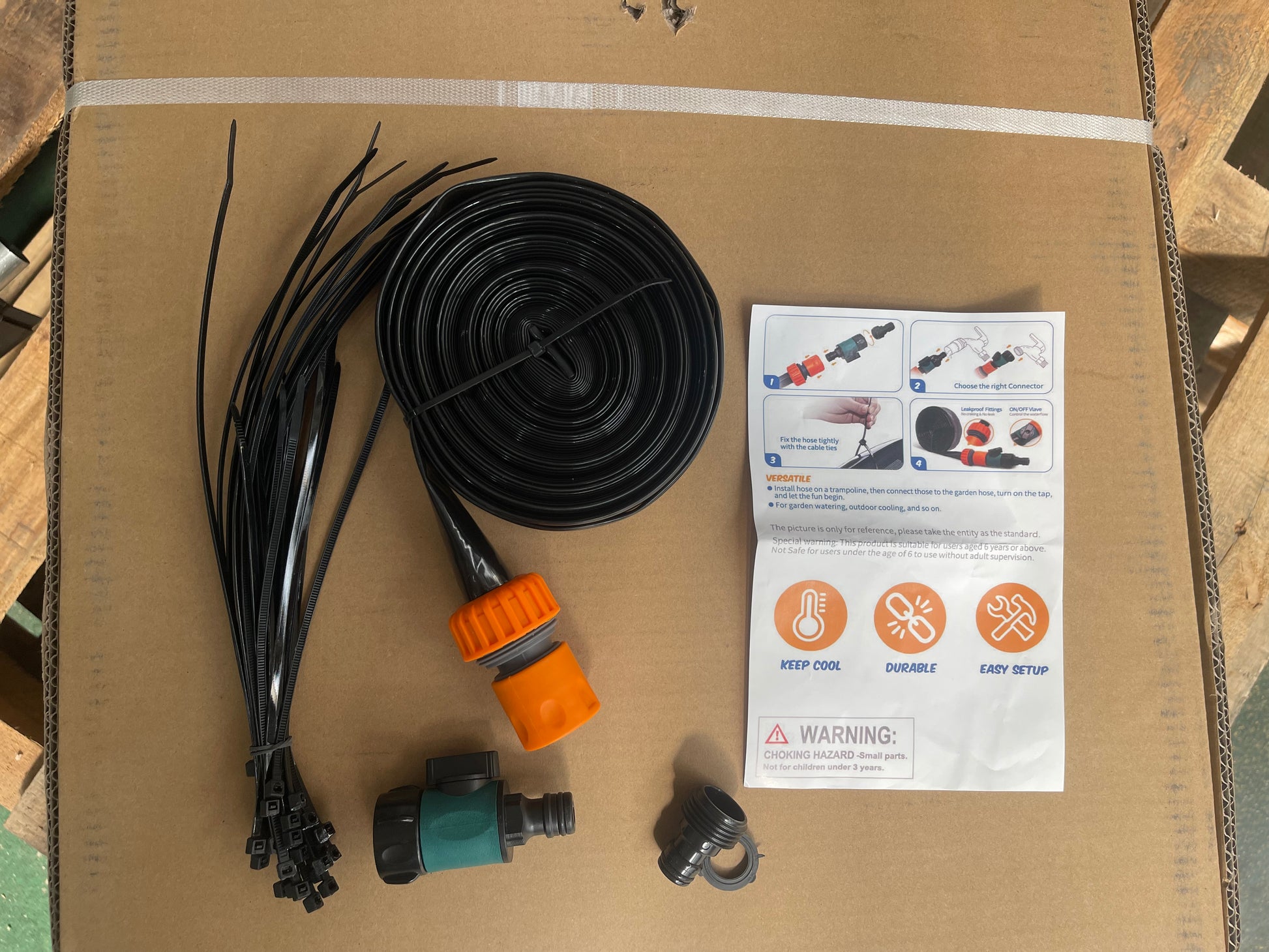 Spare Parts 16Ft Sprinkler Accessory Only Black Pvc