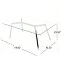 Dining Table Clear Glass