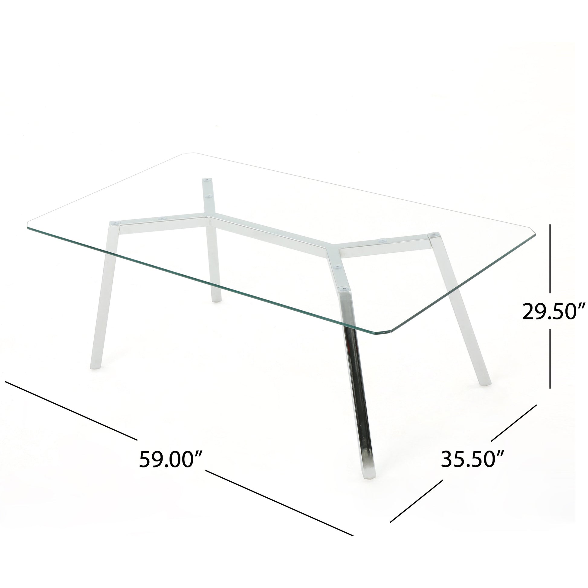 Dining Table Clear Glass