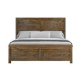 Lisque Brown King Bed King Brown Solid Wood