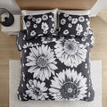 Floral Reversible Comforter Set Twin Multicolor Polyester