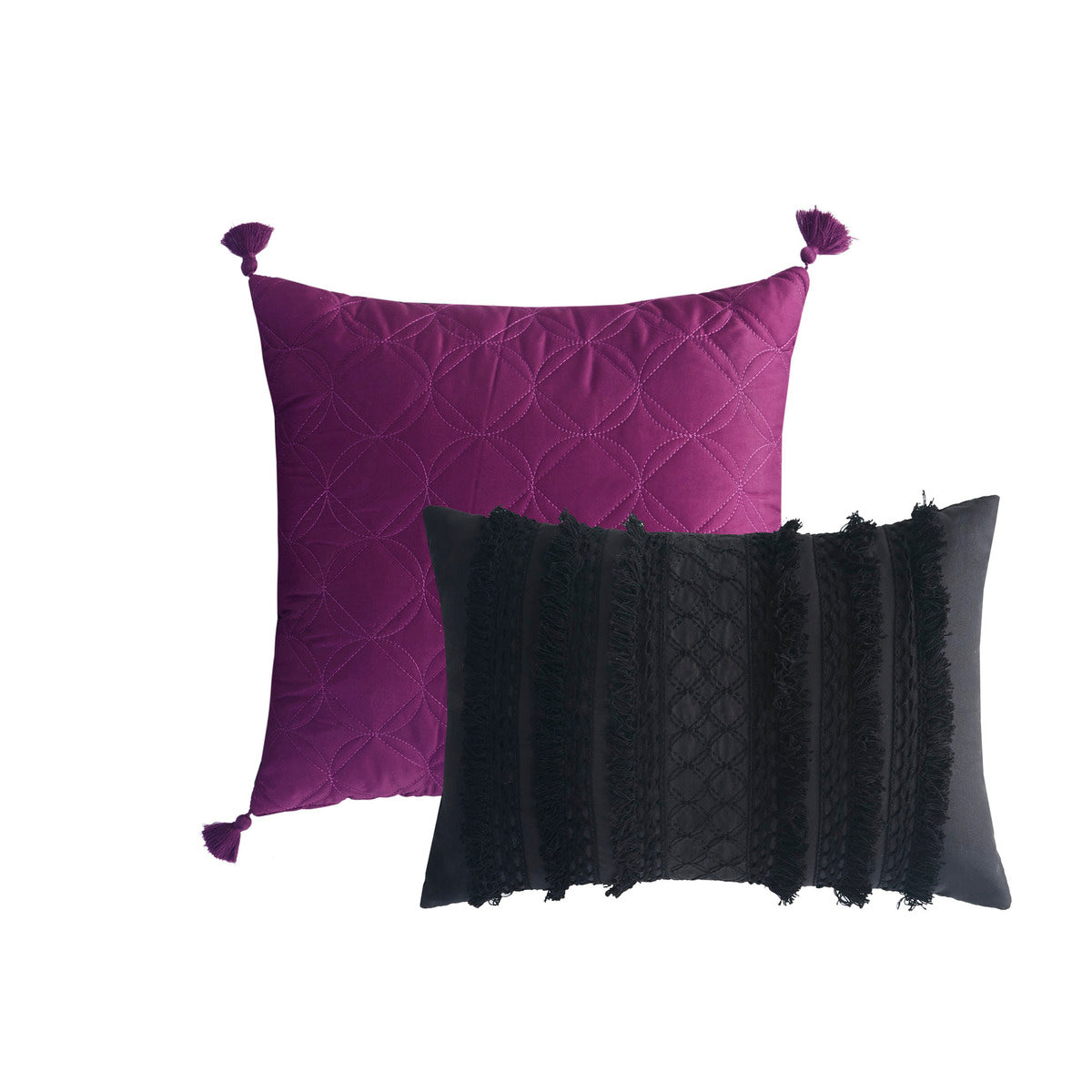 5 Piece Comforter Set Black Full Queen Full Multicolor Polyester