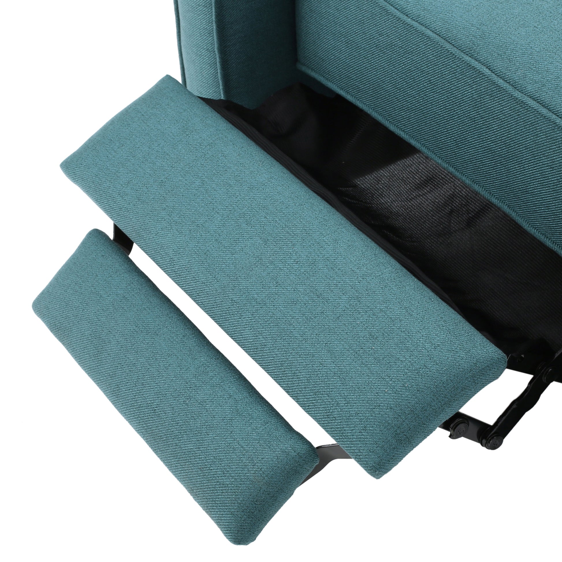 Teal Linen Push Back Chair For Elegant Home D Cor Teal Fabric