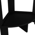 Gisela Corner Shelf With Three Shelves, Black Black Primary Living Space Modern Pine Particle Board Melamine