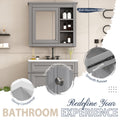 30'' Bathroom Vanity With Top Sink, Modern Bathroom Storage Cabinet With 2 Drawers And A Tip Out Drawer, Freestanding Vanity Set With Mirror Cabinet, Single Sink Bathroom Vanity 3 Grey Bathroom Solid Wood Mdf Resin Painted