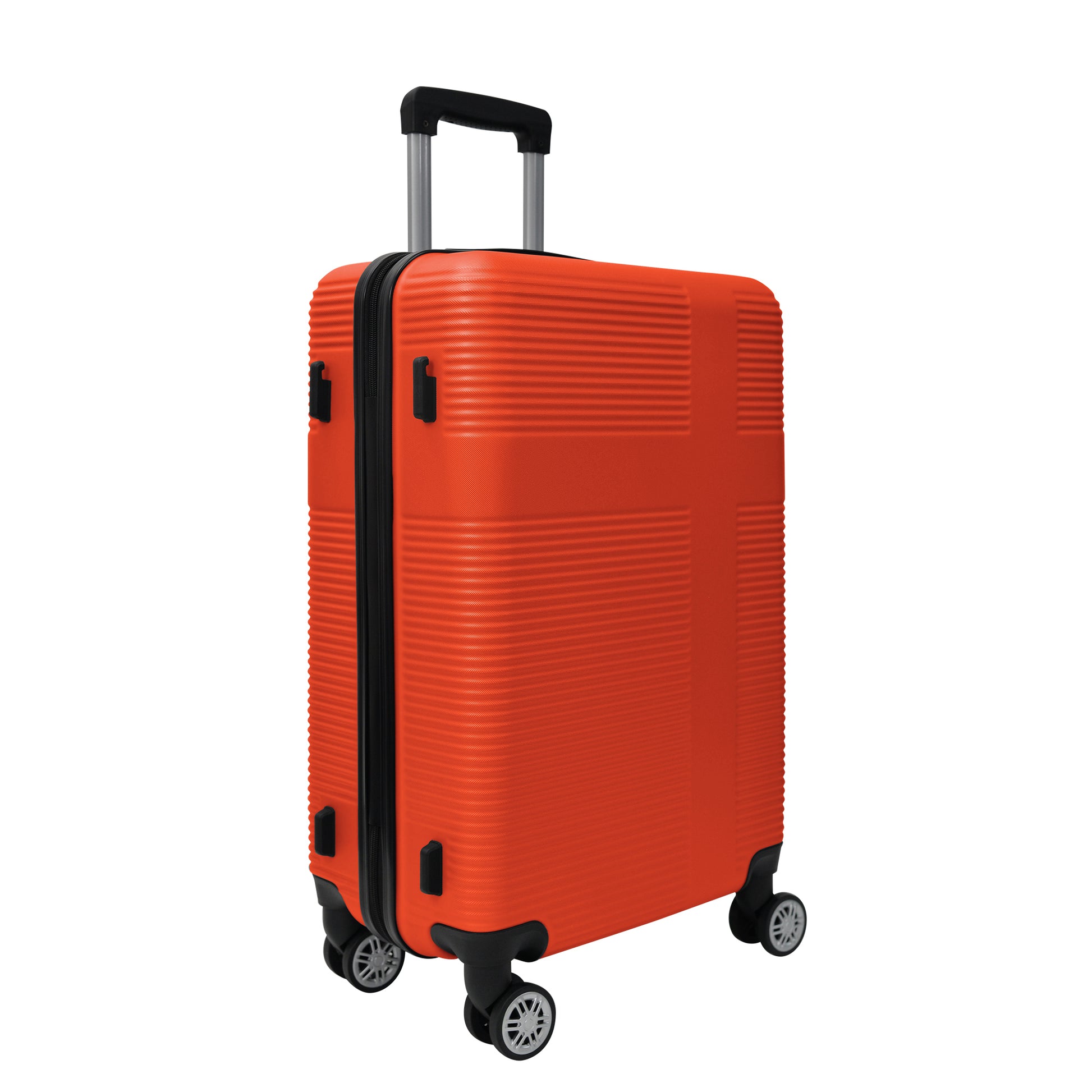 Luggage 4 Piece Set With Spinner Wheels, Hardshell Lightweight Suitcase With Tsa Lock,Checked Luggage,Orange 12 20 24 28In Orange Abs