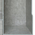 Open Wooden Wardrobe Storage For Bedroom, Gray Gray Particle Board