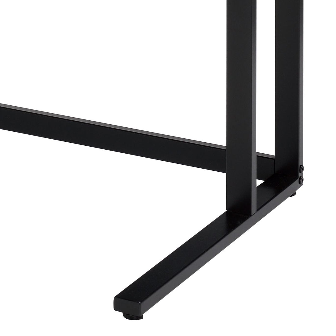 Tyrese Walnut & Black Finish Writing Desk W Usb Black,Walnut Metal,Synthetic Wood