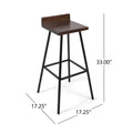 Jut Barstool Brown Acacia Wood