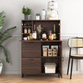 Desk Cabinet, With Storage Drawer & Shelves, Fold Up Desktop, Ideal For Home, Office, Dormitory, Small Spaces W31.49