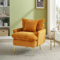 24003 Seat Office, Home, Children'S Use, Princess Chair, Leisure Chair Yellow Corduroy