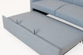 Gardenia 55'' Fabric Upholstered Sleeper Sofa, Light Blue Light Blue Wood Fabric